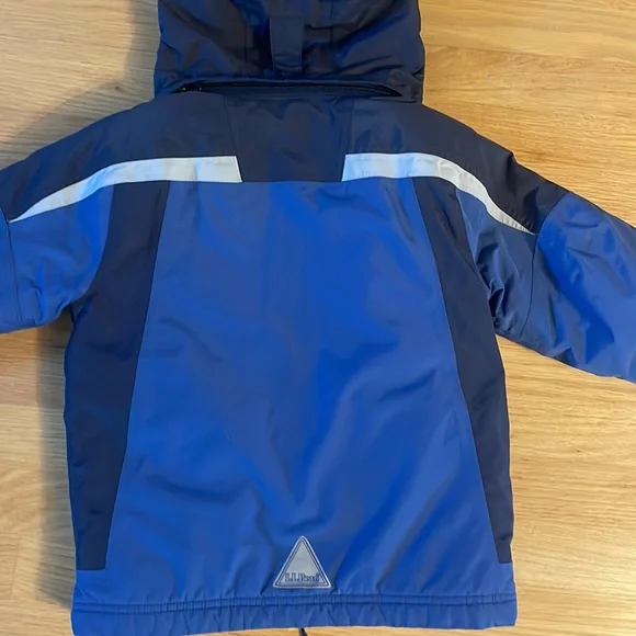 Little Kids LL Bean Hooded Fleece Lined Ski Jacket, size 4 - Picture 6 of 9